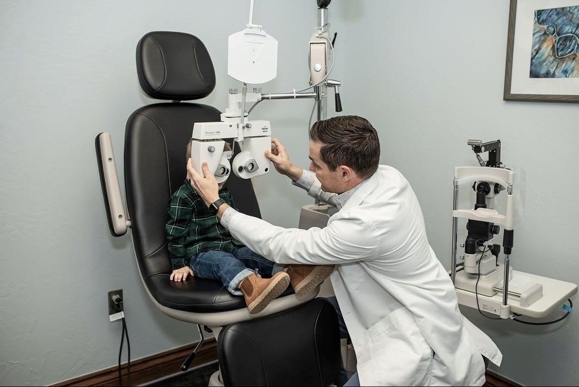 A common question we get is, &ldquo;does Dr. Gentry do eye exams for kids?&rdquo; And the answer is YES! We can start seeing patients starting at 6 months! It is recommended every child have an eye exam by age three. Call us today to get your littles