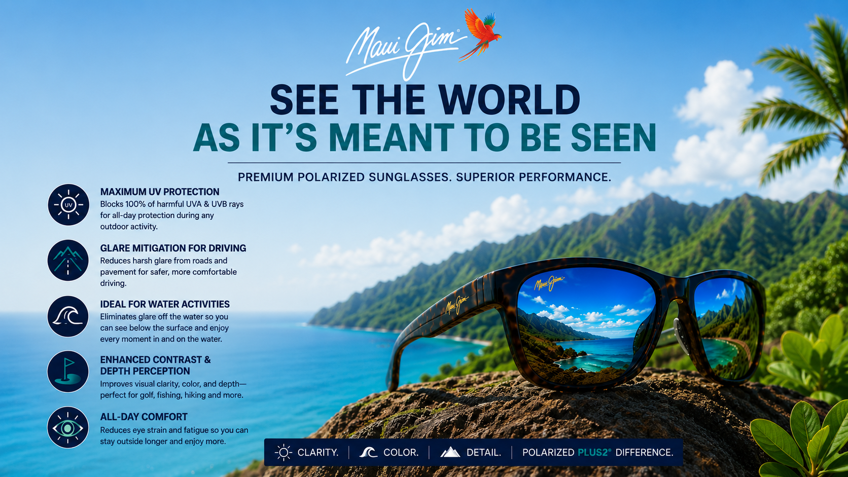 Maui Jim Sunglasses Stand Out