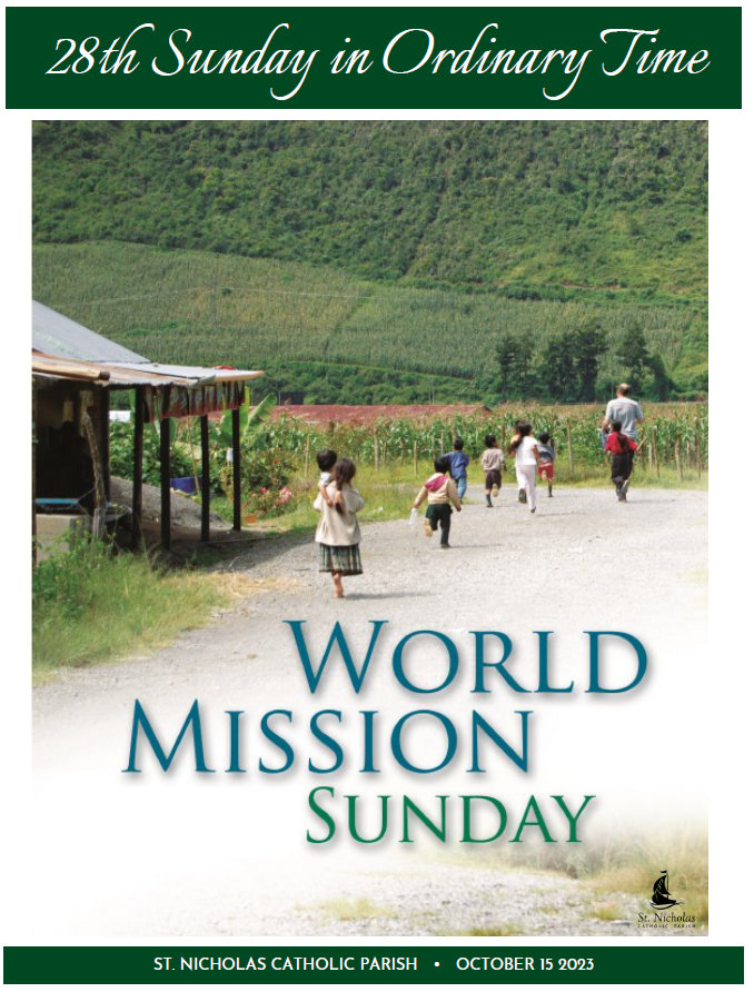 October 15, 2023 28th Sunday In Ordinary Time