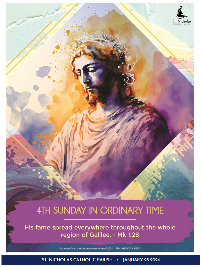 January 28, 2024 4th Sunday in Ordinary Time