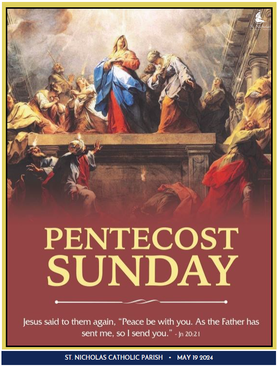May 19, 2024 Pentecost Sunday