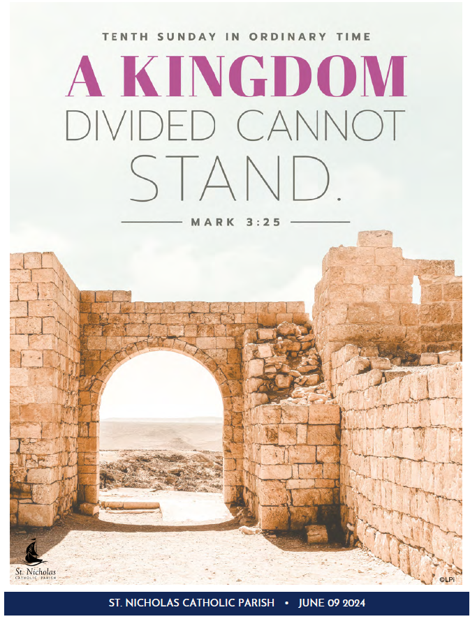 June 09, 2024 10th Sunday In Ordinary Time