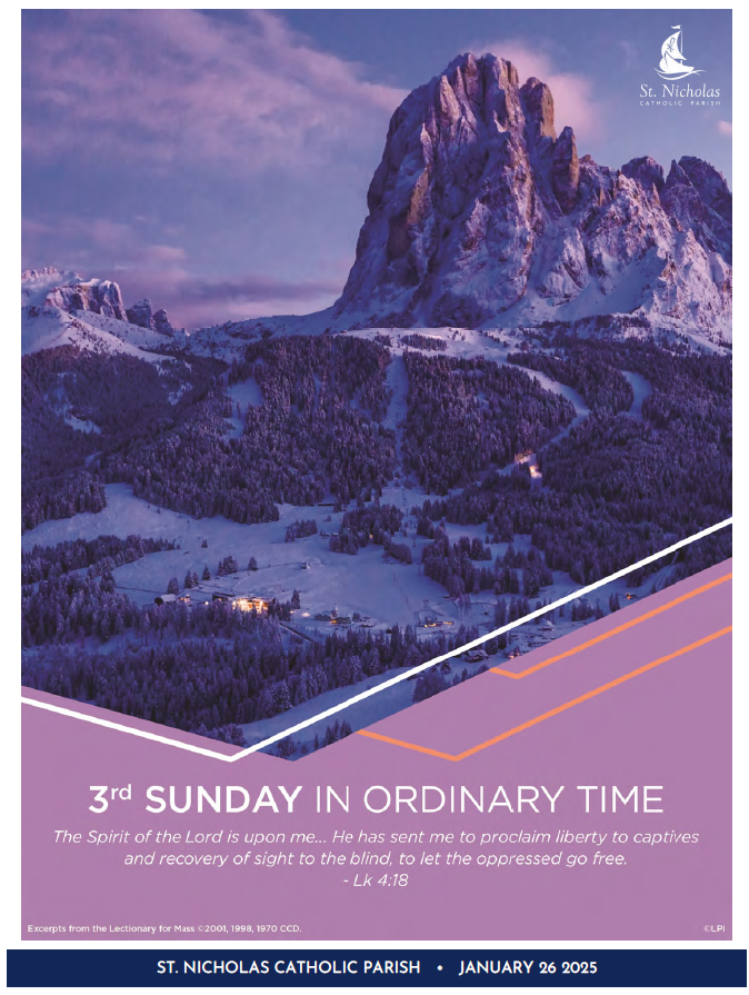 January 26, 2025 3rd Sunday In Ordinary Time