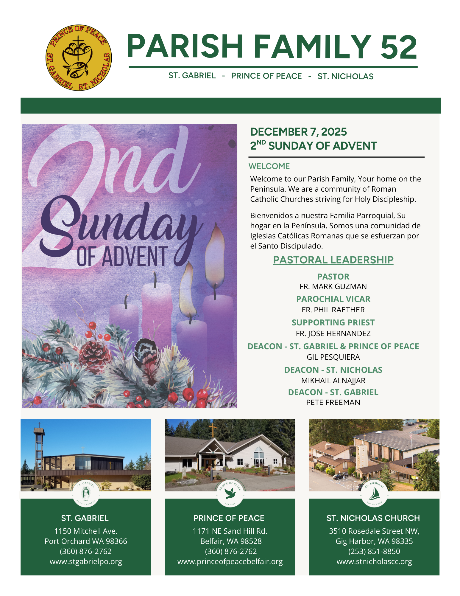 December 07, 2025 2nd Sunday Of Advent
