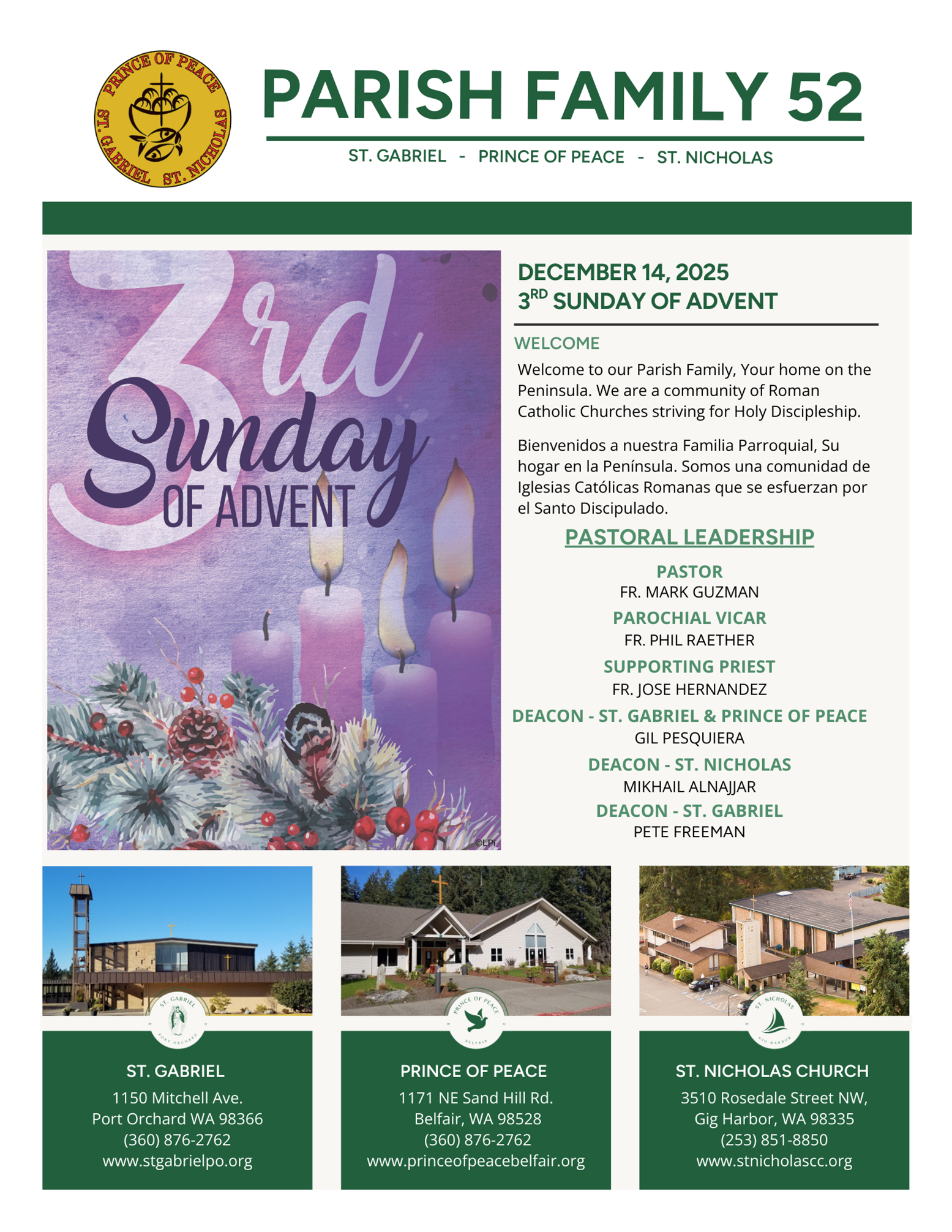 December 14, 2025 3rd Sunday Of Advent