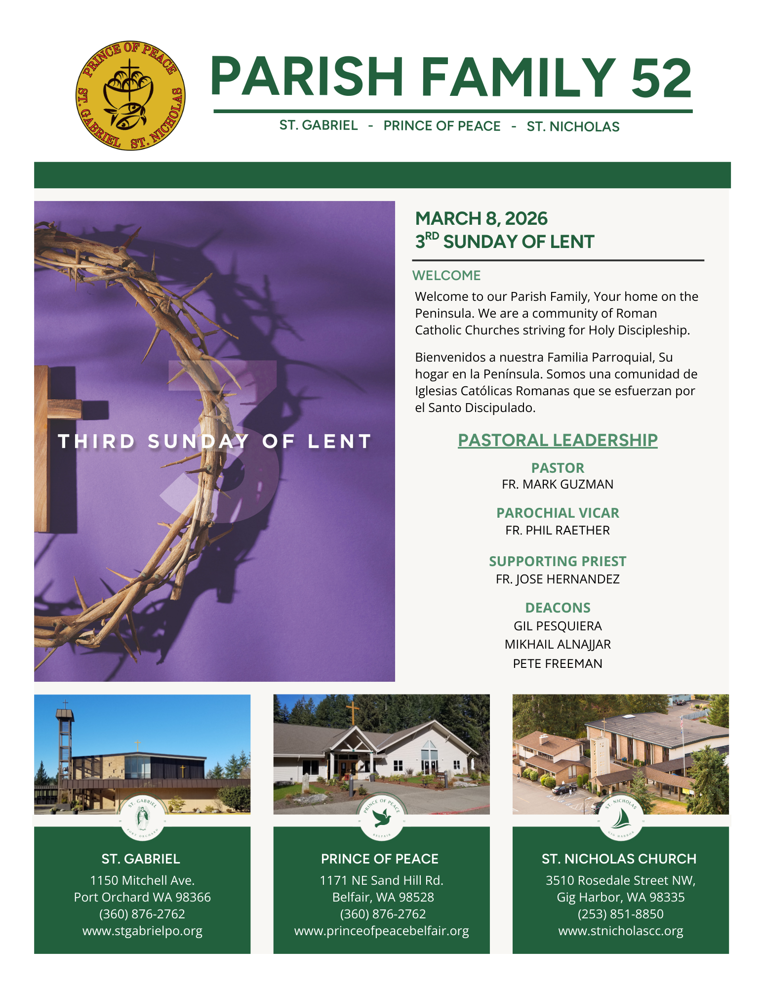 March 08, 2026 3rd Sunday Of Lent