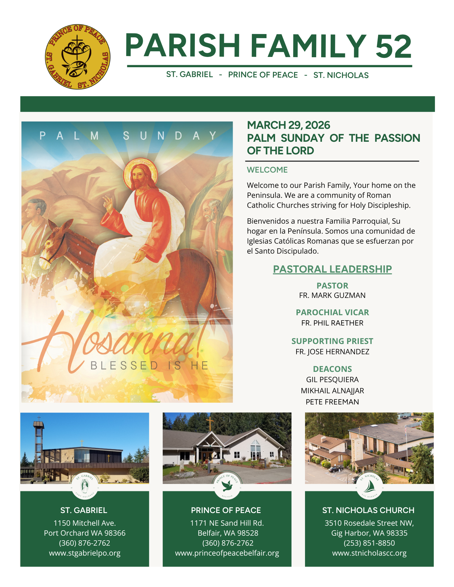 March 29, 2026 Palm Sunday