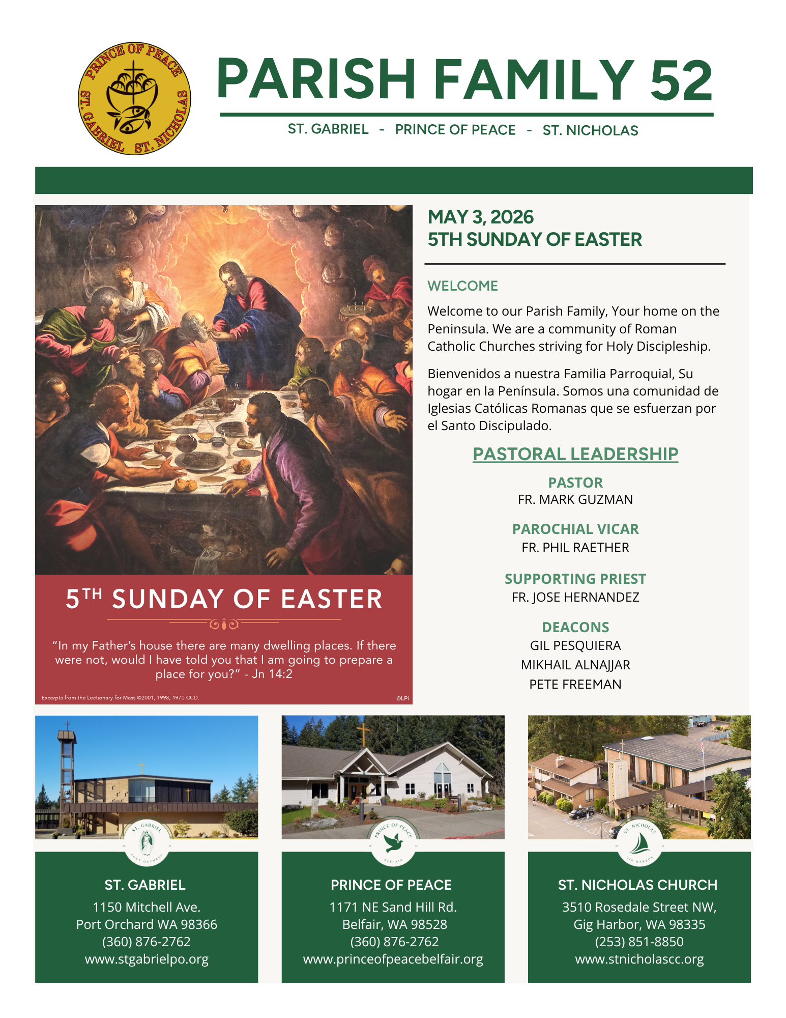 May  03, 2026 5th Sunday Of Easter