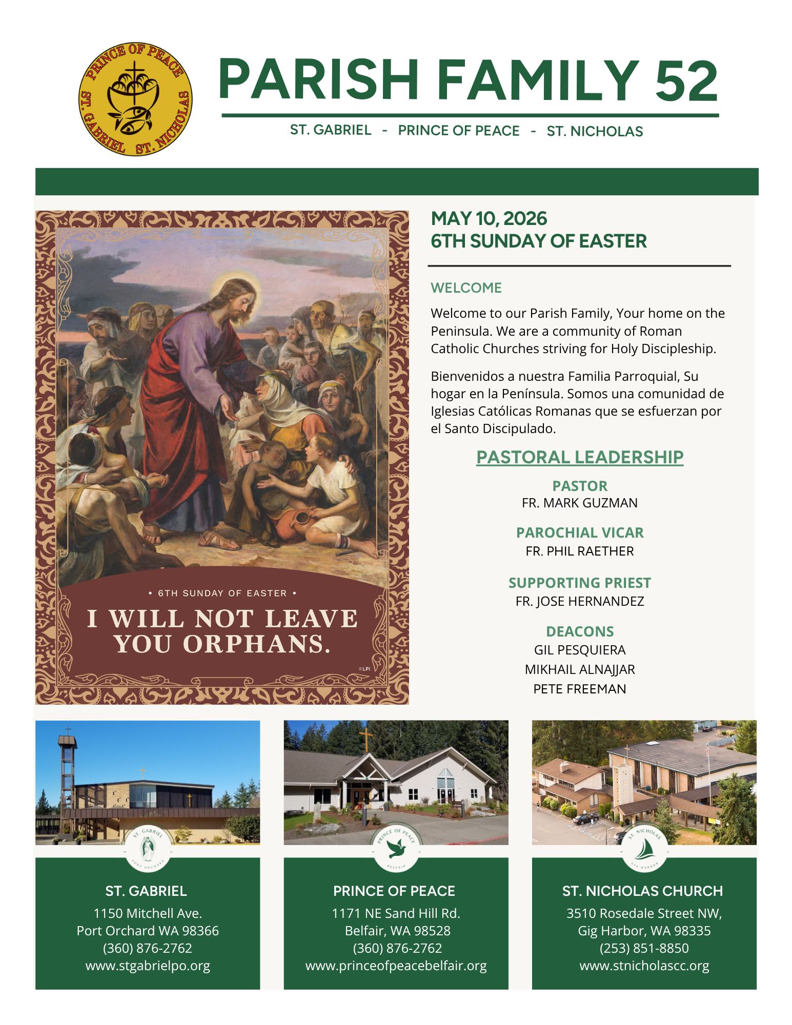 May 10, 2026 6th Sunday Of Easter