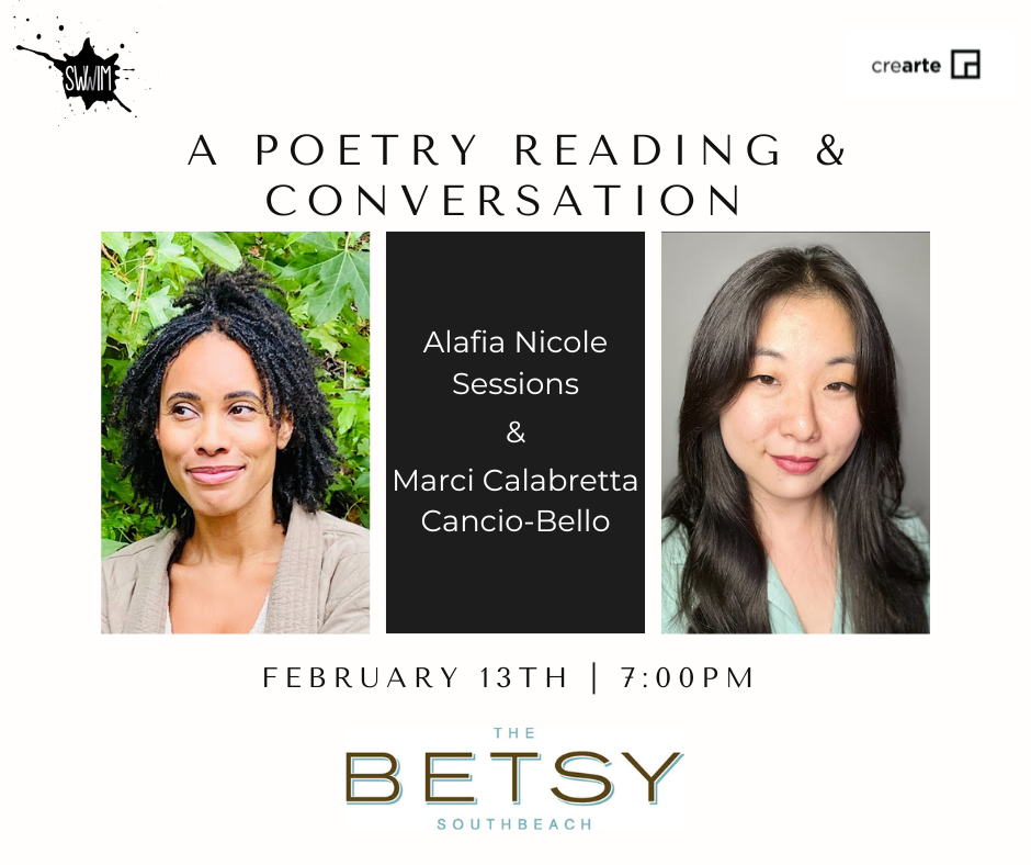 A Poetry Reading and Conversation: Alafia Nicole Sessions &amp; Marci Calabretta Cancio-Bello