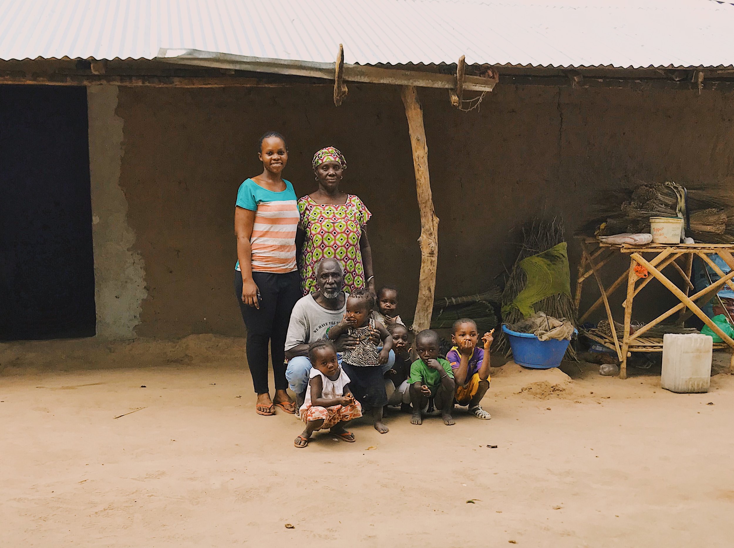  Boubkar Sane and his family with their new home 