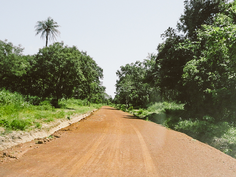  One of the completed rehabilitated roads 