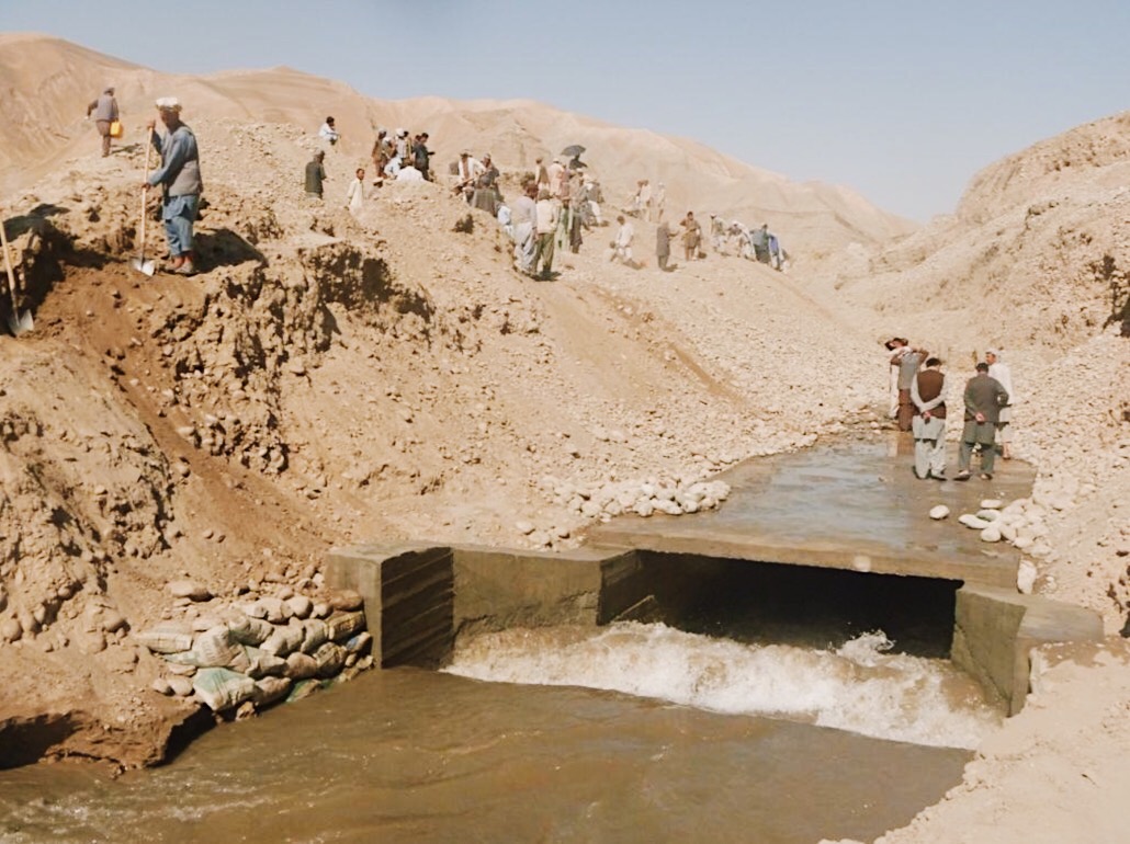  An irrigation canal constructed through out assess creation project 