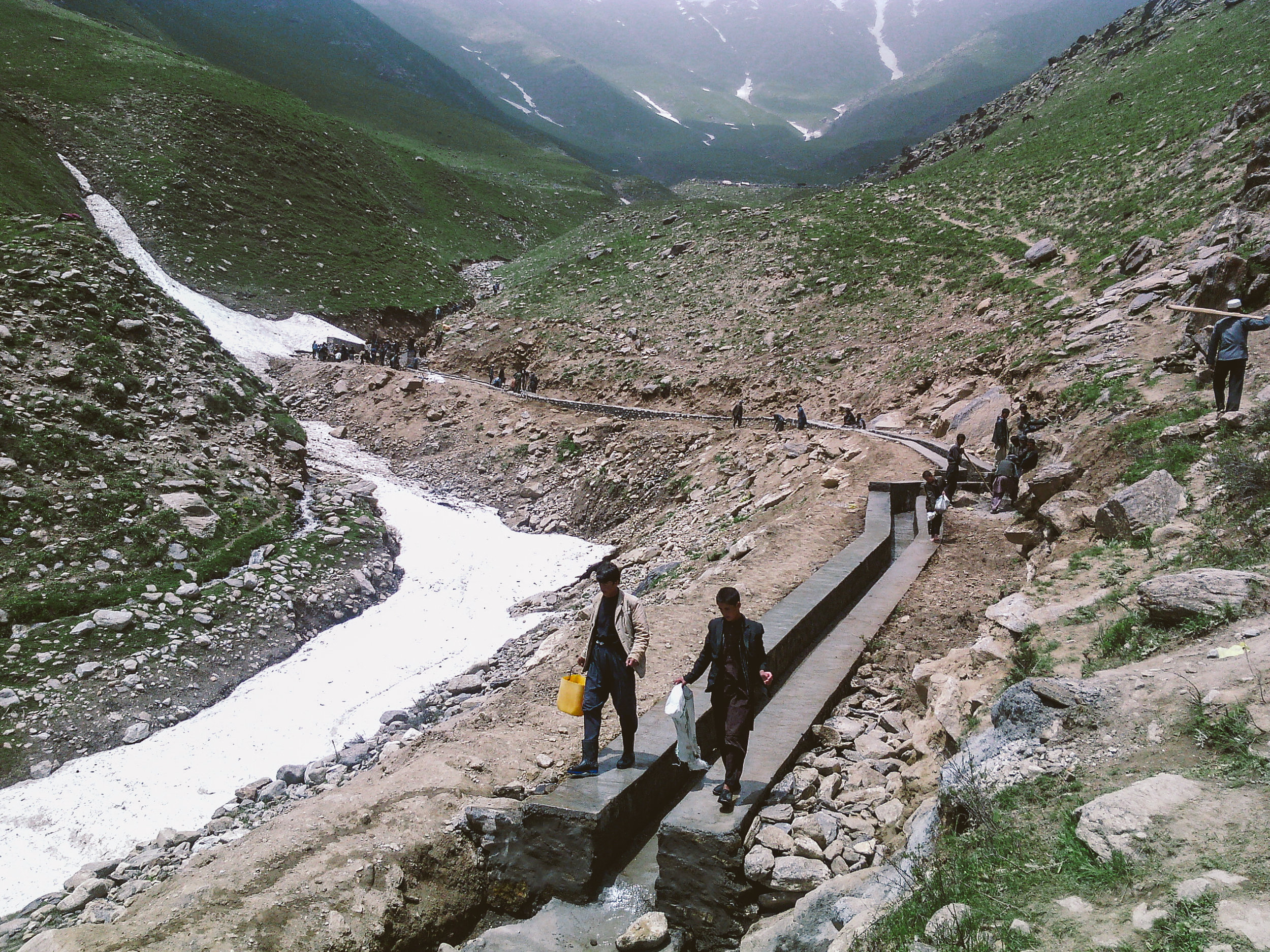  Construction of irrigation canals that will channel water to farmers for irrigation 