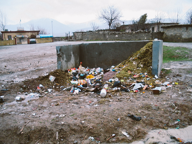  One of many piles of rubbish throughout the region 