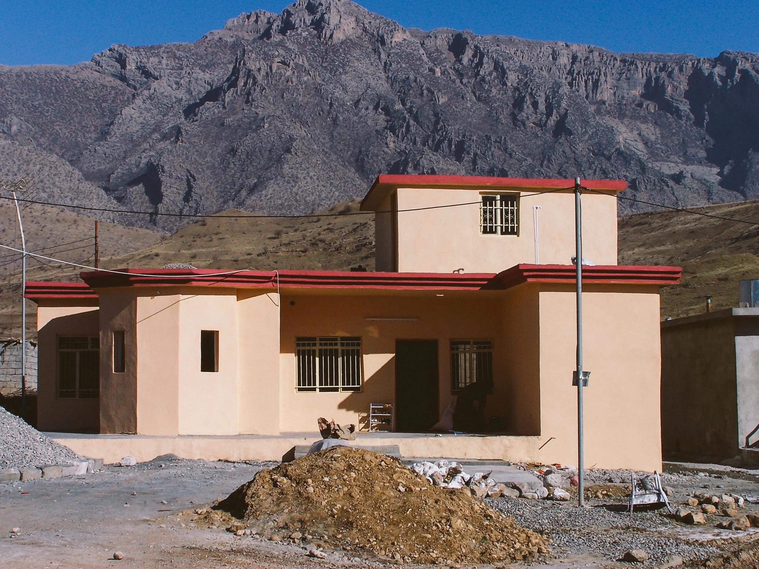 A new starter home completed by the community