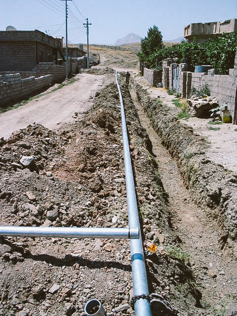  Water pipe construction 