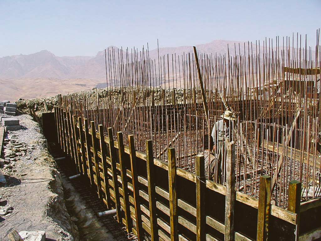  Construction of the water tank wall 