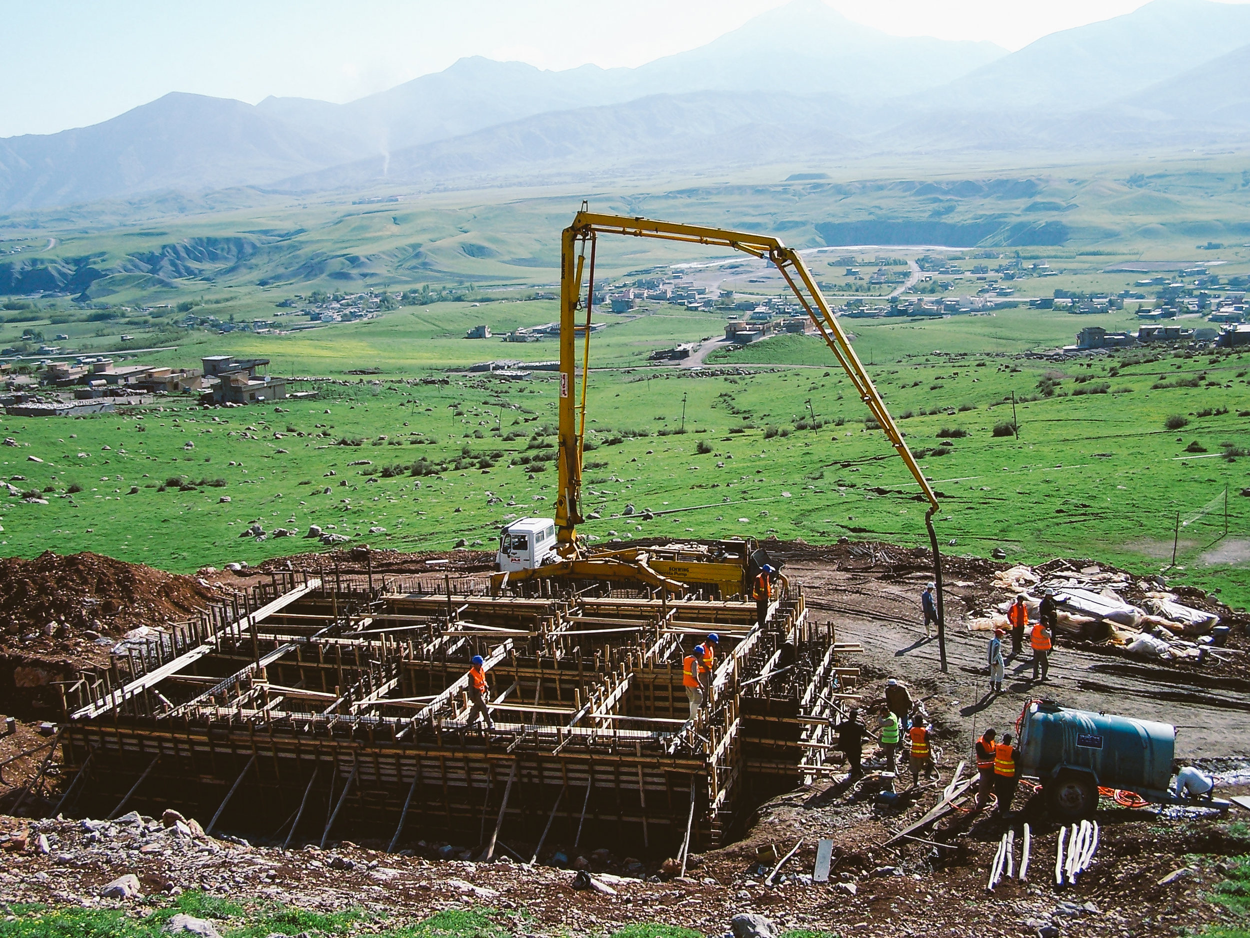  Construction of the water tank 