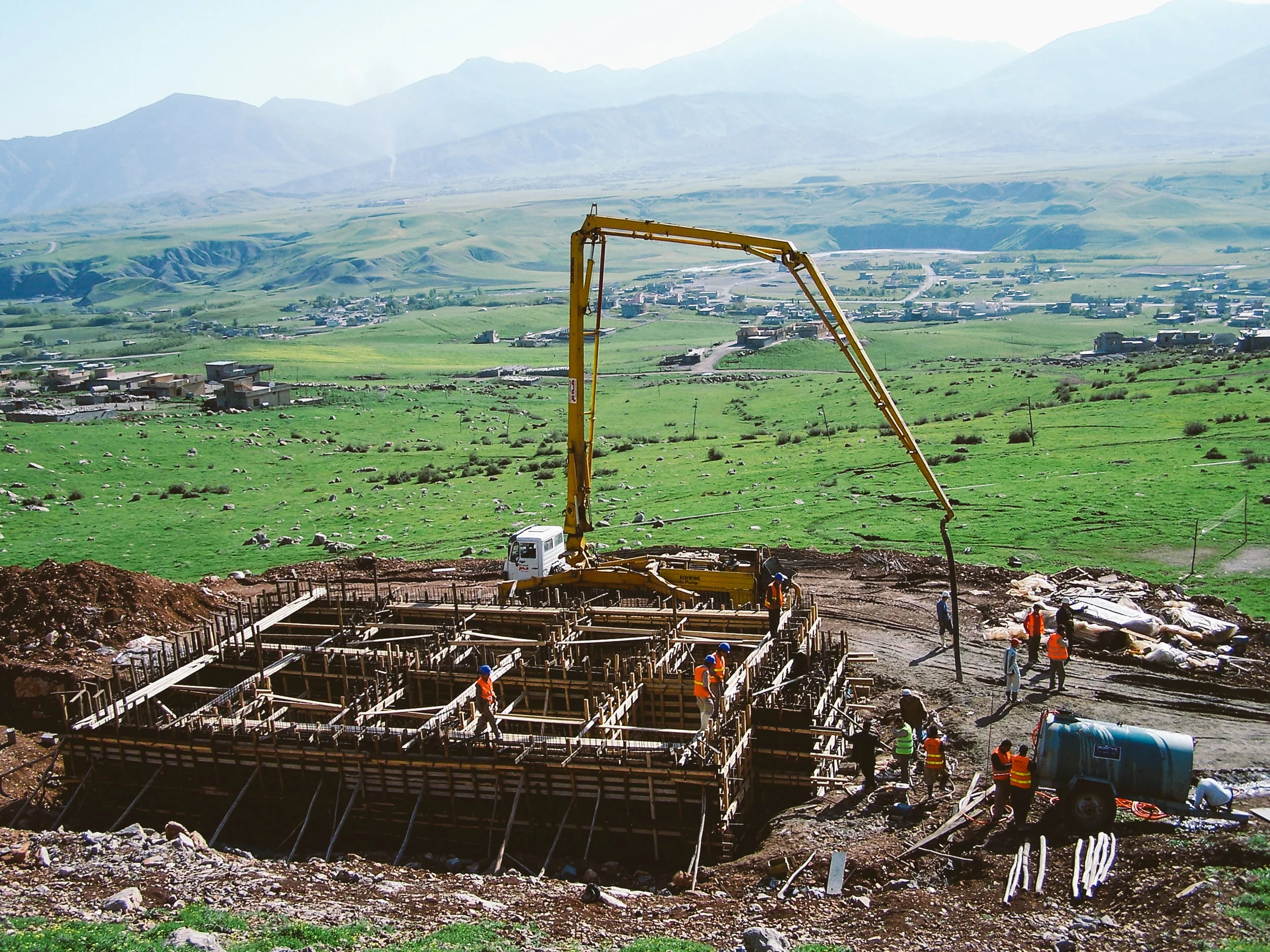 Construction of the water tank