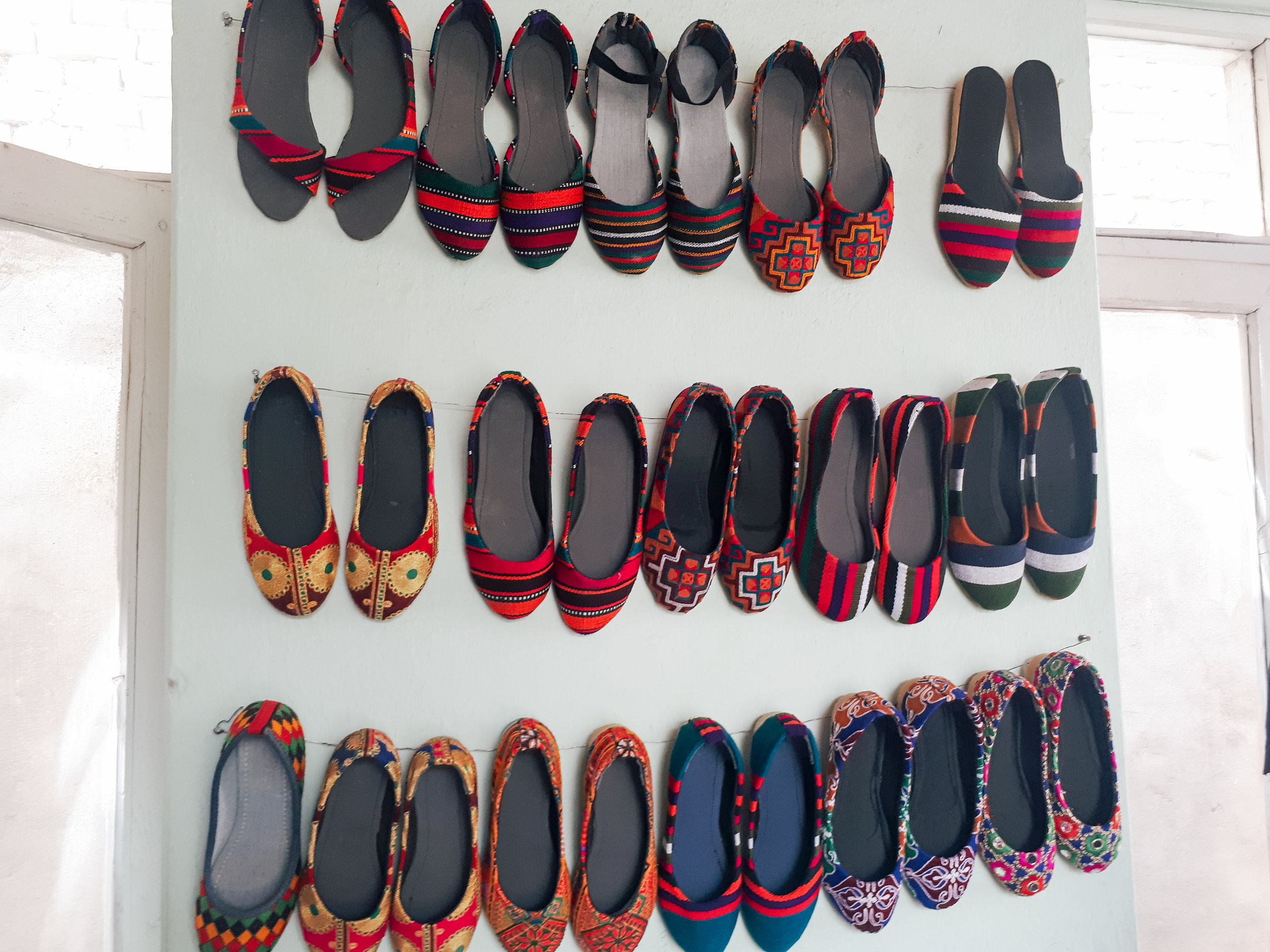 The results of our shoe making vocational training class