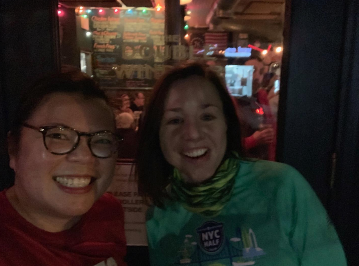 Me and Anja, post-run