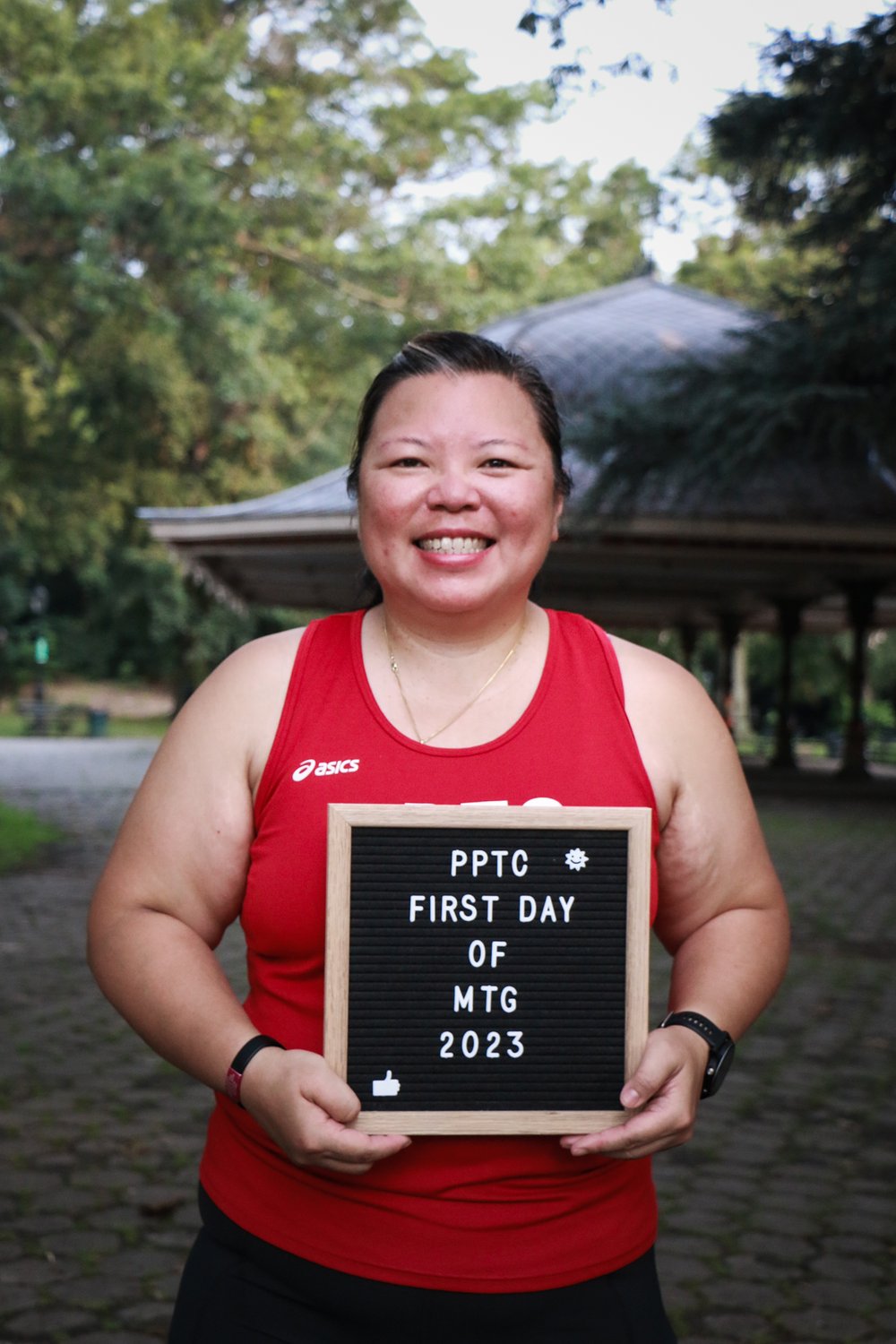 Linda Chan, training for the NYCM