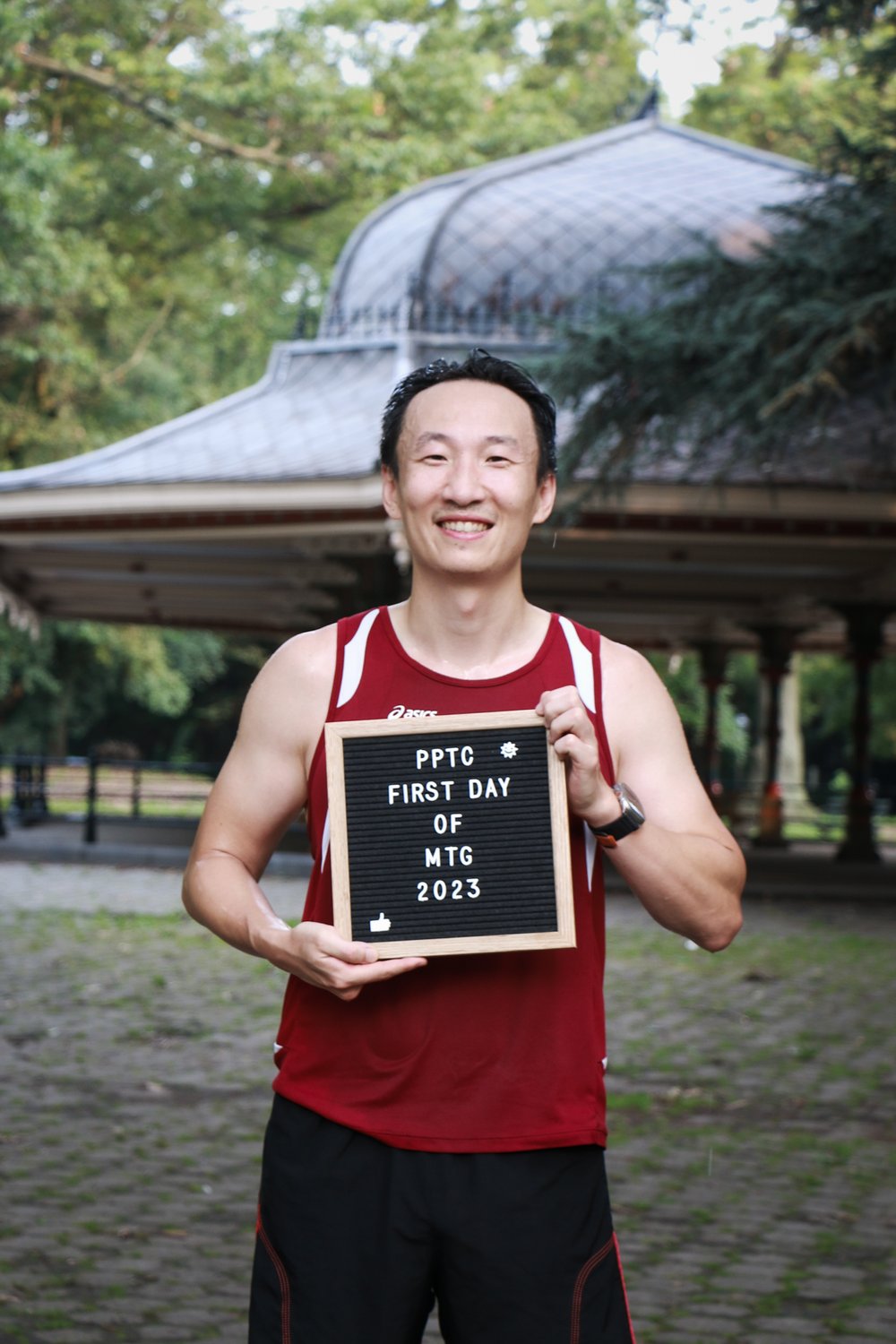 Will Yu, training for the NYCM