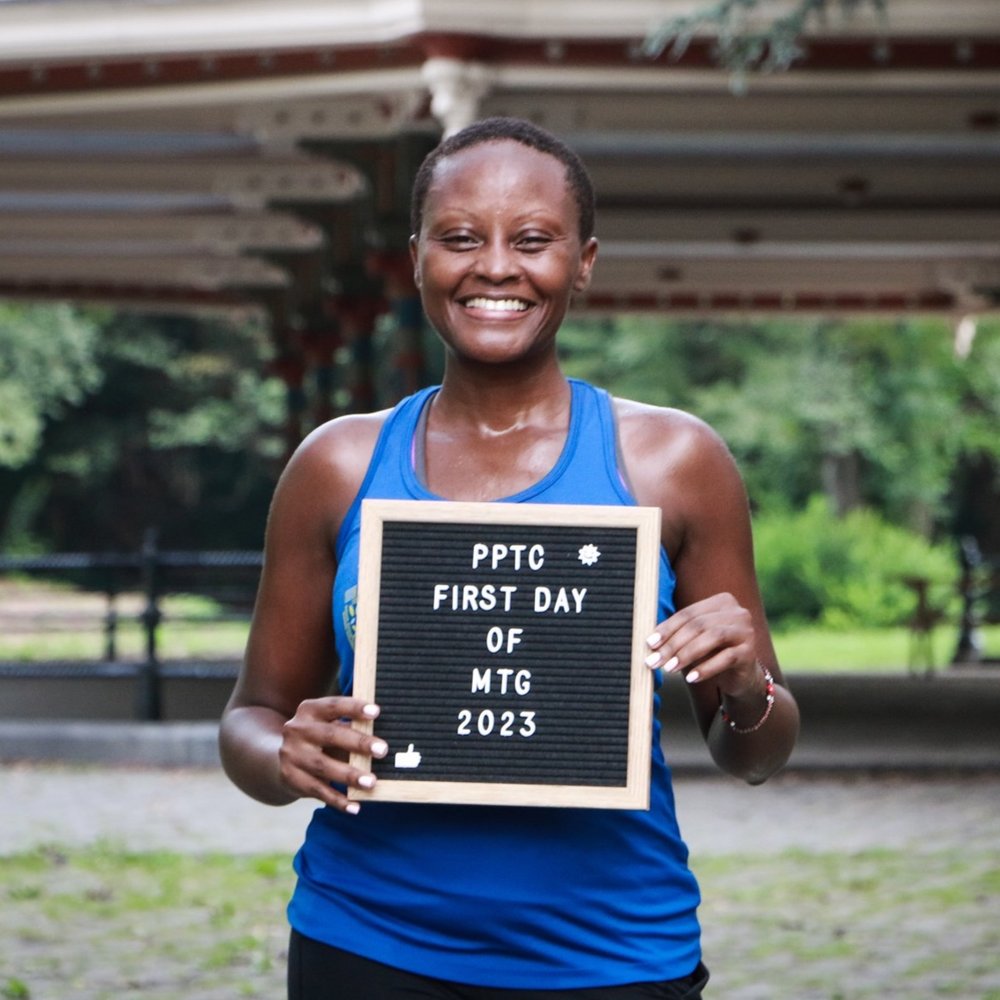 Roselyn West, training for the Berlin Marathon