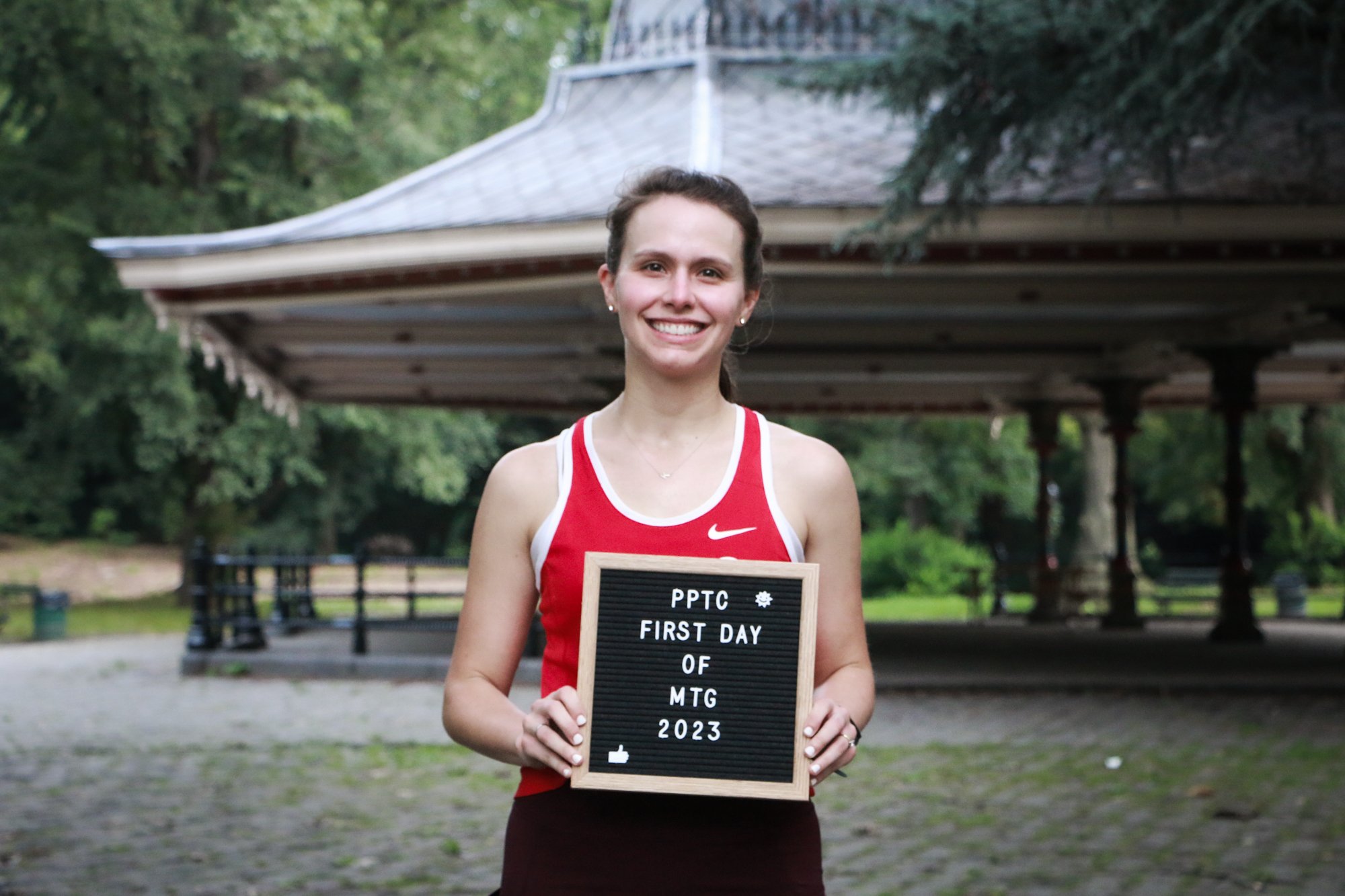 Katie Skinner, training for the NYCM
