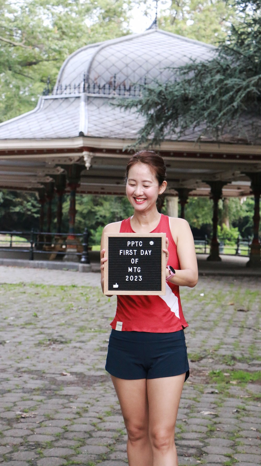 Jiyoung Han, training for the NYCM