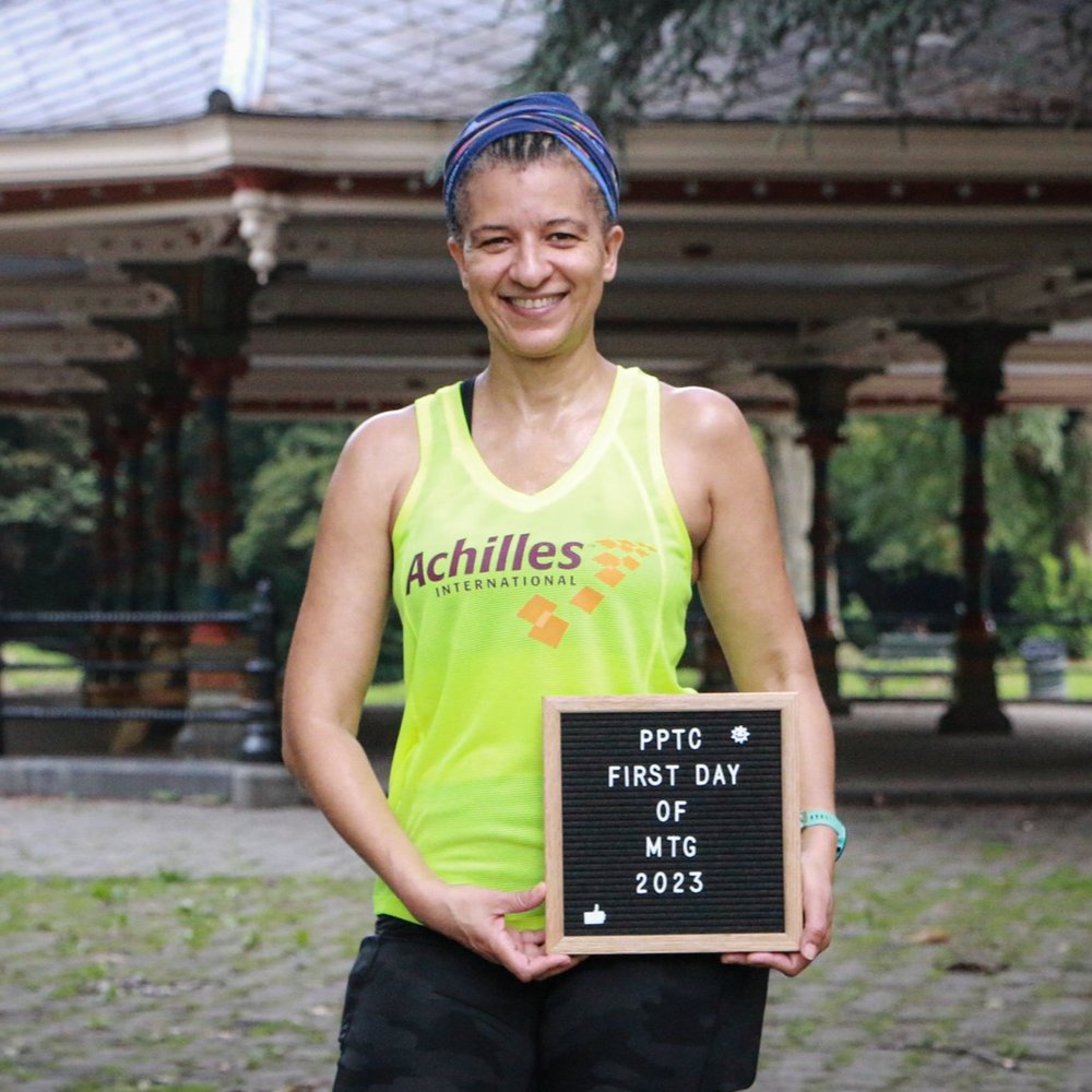 Edith Asibey, training for the Chicago Marathon