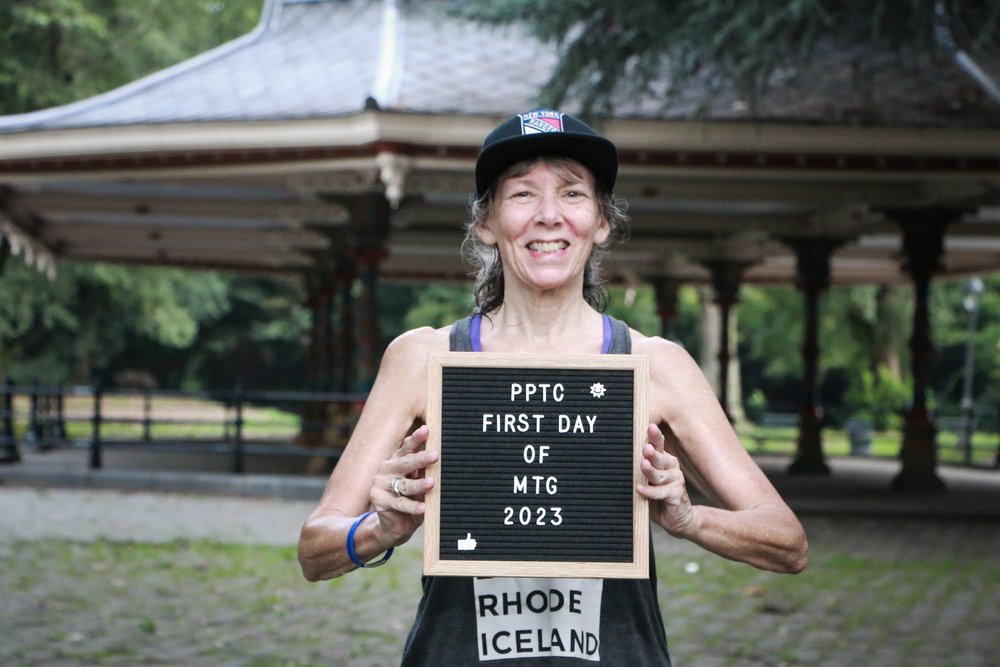 Donna Newton, training for the NYCM