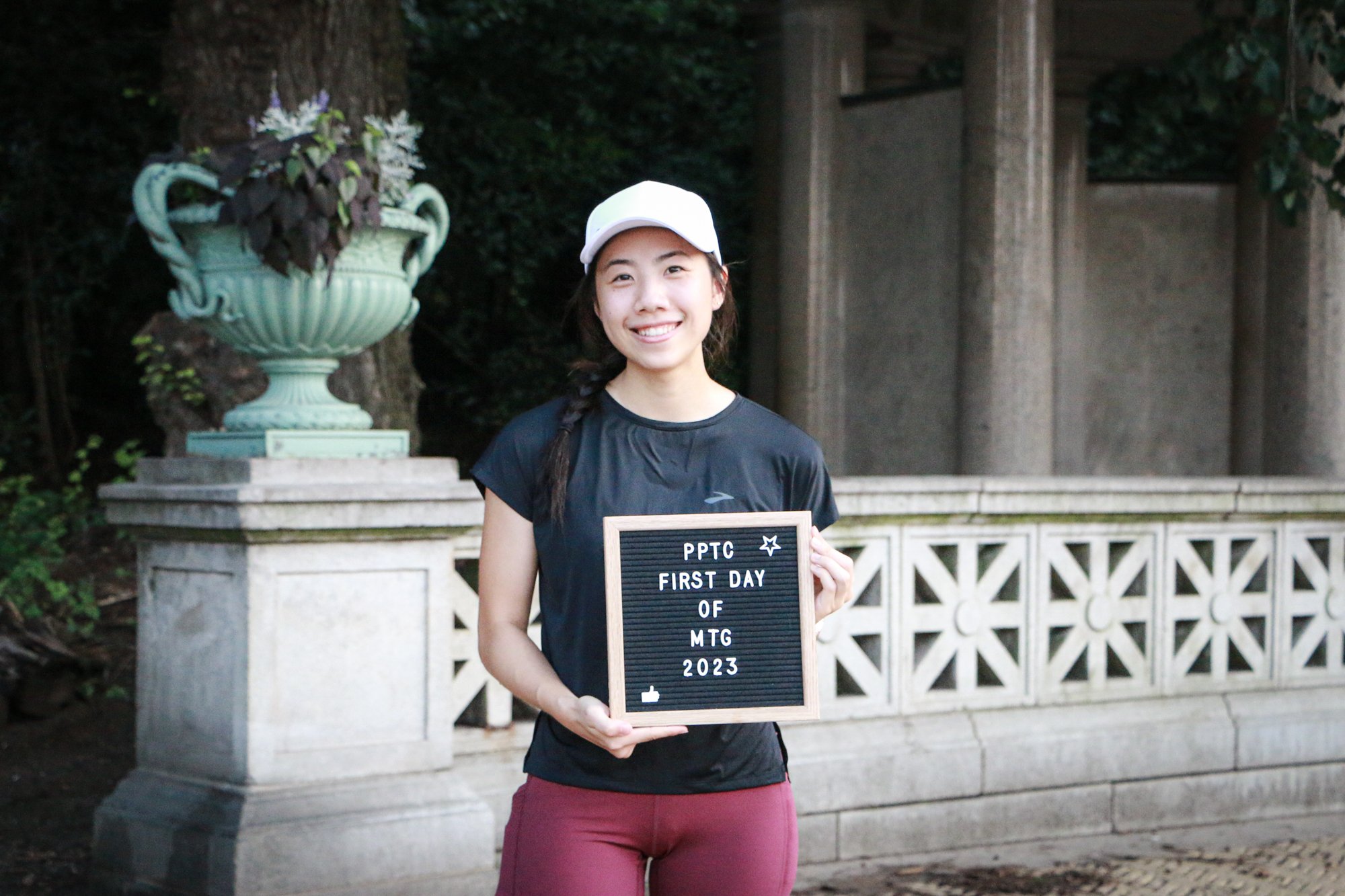 Caroline Chen, training for the Philly Marathon