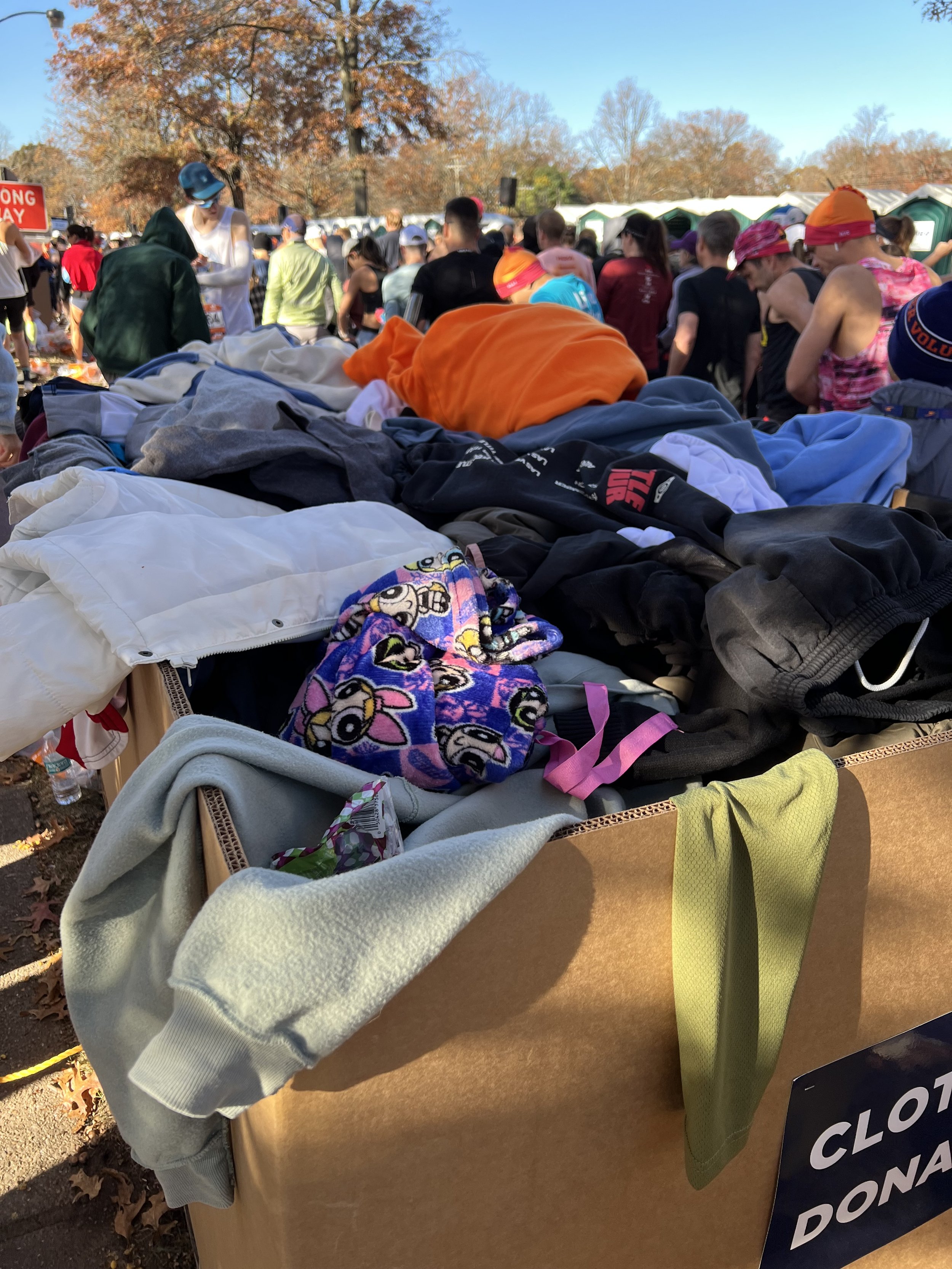 New York City Marathon Start Village Fashion