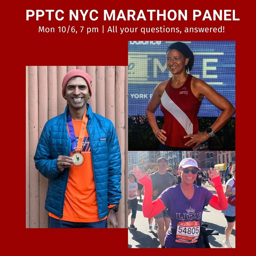 Who&rsquo;s running the NYC Marathon?????

Did you know that every year, PPTC has literally HUNDREDS of members running this iconic World Major Marathon? For the Oct meeting, we have experienced runners of the NYC Marathon who will be discussing the 