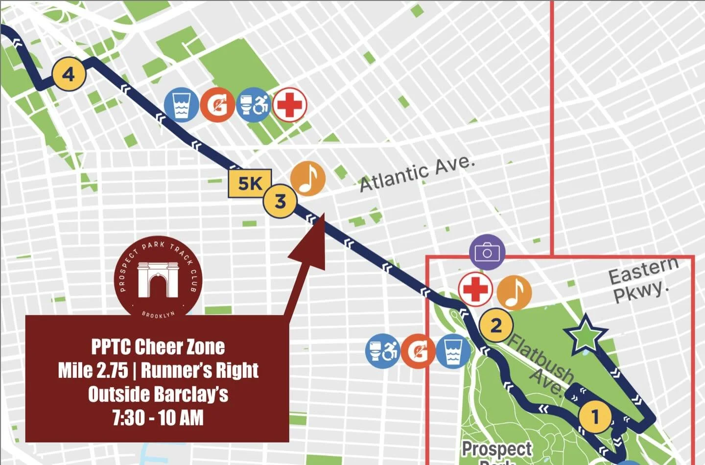 he PPTC Social Comm is hosting our annual cheer zone for this Sunday&rsquo;s United Airlines NYC Half (March 15th), from 7:30am until the last runner passes. 

📍Where: Outside Barclay&rsquo;s Center, across from Shake Shack on Flatbush Avenue (runne