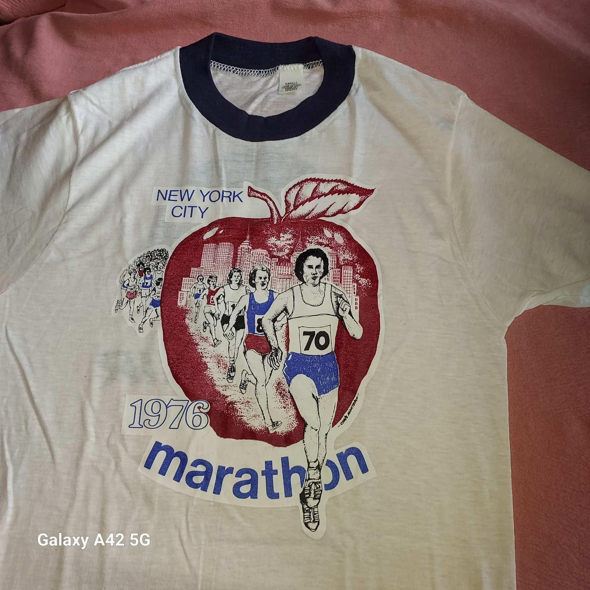 Race shirt from the 1976 NYC Marathon