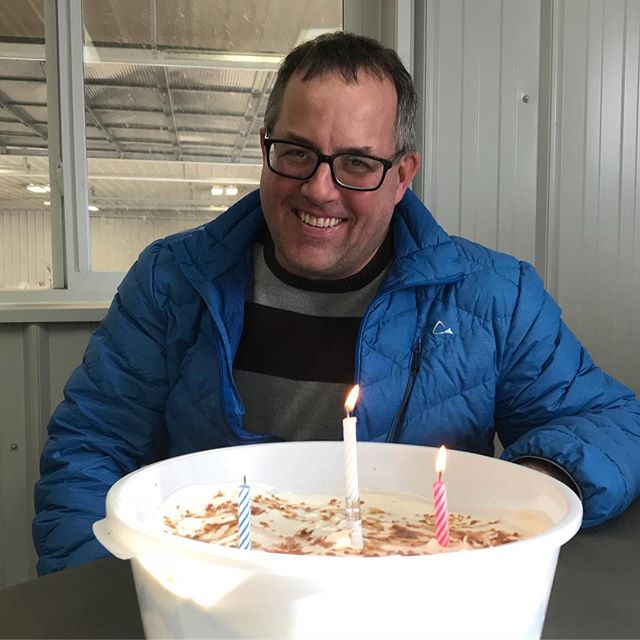 Enjoying some delicious birthday cake with our coffee this afternoon (thank you Sharon Fowler) 😋 Be sure to wish John a happy birthday today if you see him!!