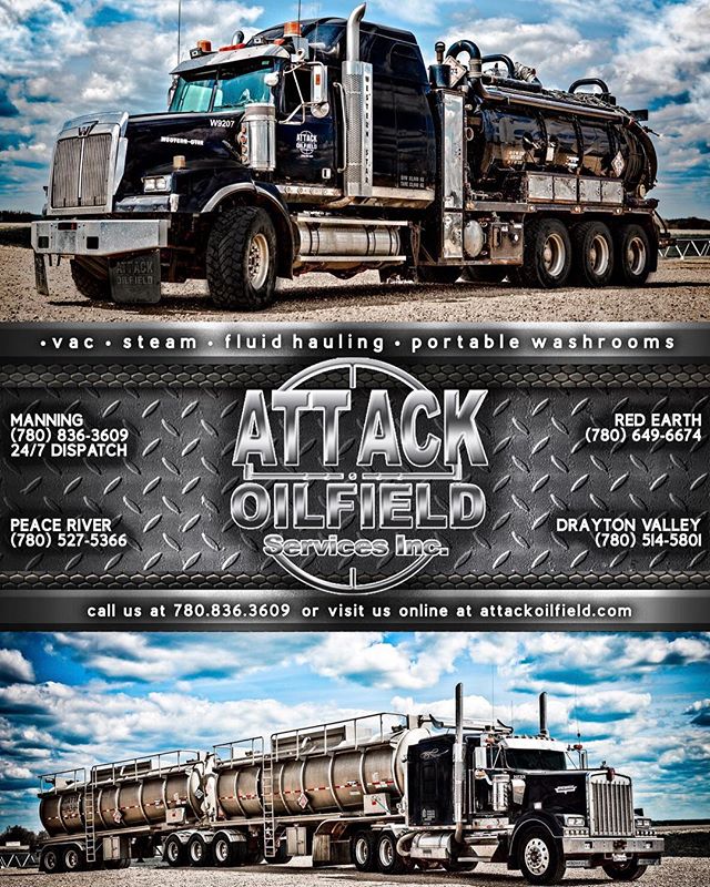 Thank you to Melissa @rexsacreative for making this ad up for the Jet Boat races in Peace River this weekend. Who&rsquo;s going to watch? Starts tonight until Sunday! #attackoilfield #peaceriver #northernalberta #jetboatracing