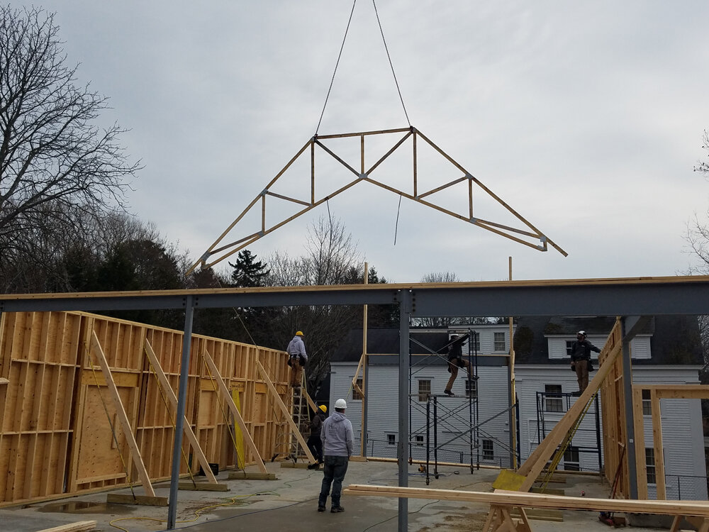 6-First Roof Truss Put into Place - November 2019.jpg