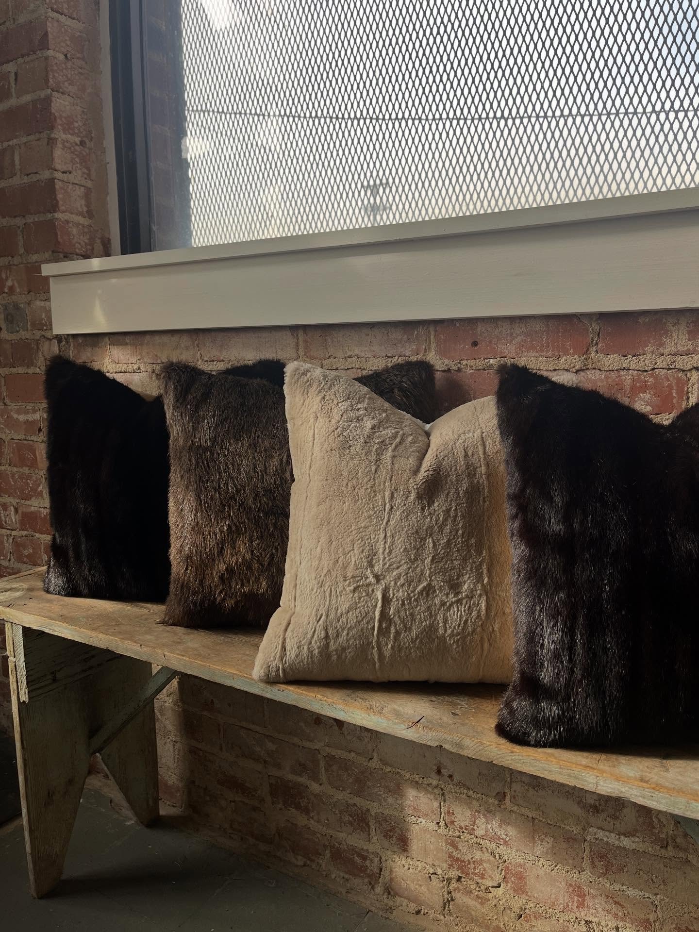 These cozy fur pillows were made from my client&rsquo;s mother&rsquo;s old fur coats. I think repurposing things into items that you will continue to use &amp; enjoy is better than keeping things away in closets to deteriorate.

Swipe&mdash;> to s