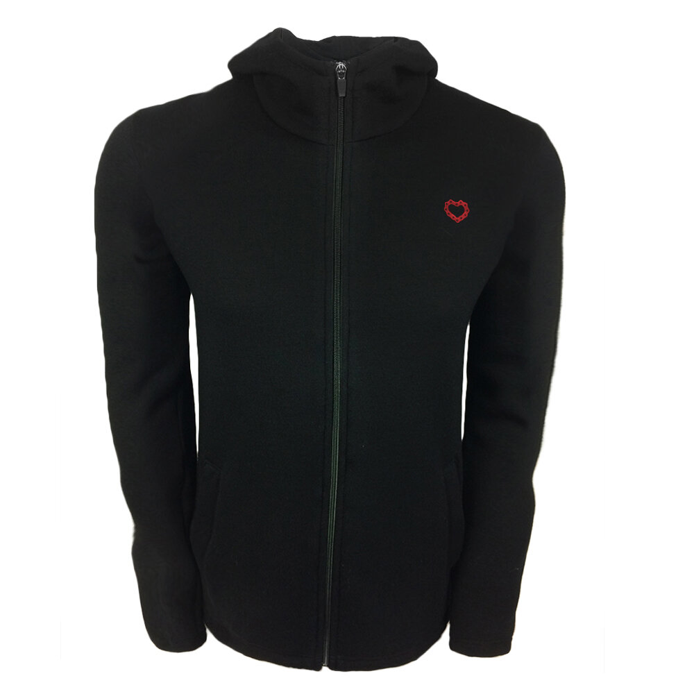 Ladies LUXE FZIP FLEECE HOODIE TARMAC - Front.jpg