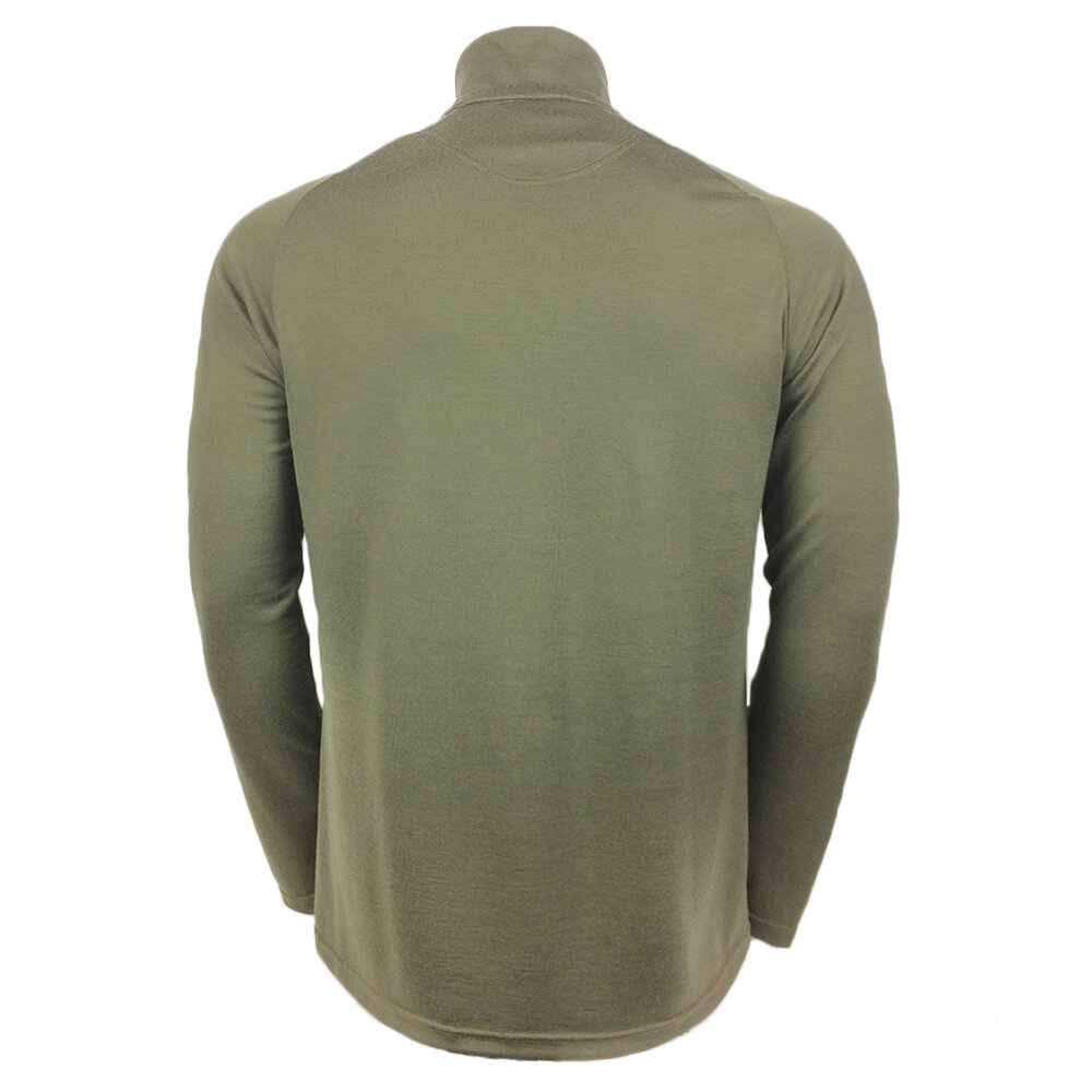 Mens DONUT HALF ZIP MID-WEIGHT KNIT FUNNEL NECK COMMANDO TARMAC - Back.jpg