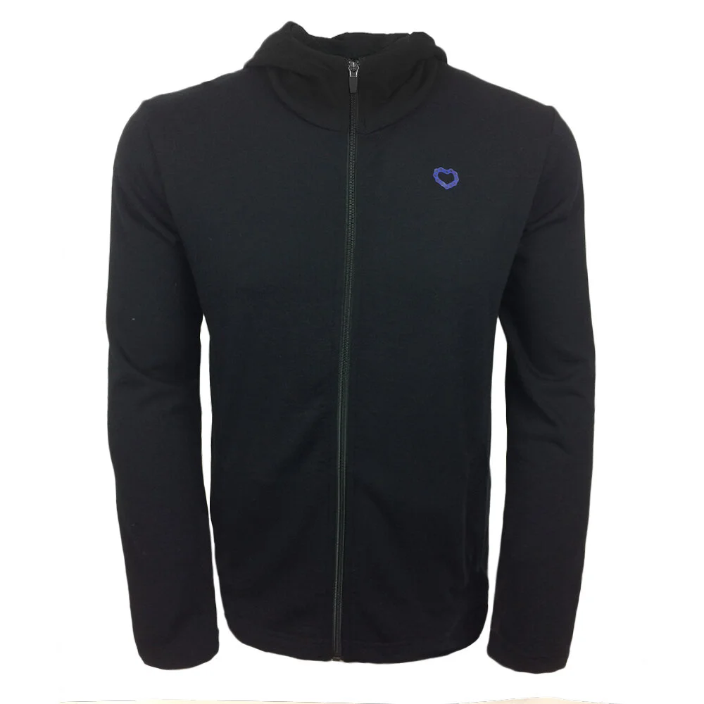 Mens SMOKIN' FZIP RUGBY KNIT HOODIE TARMAC - Front.jpg