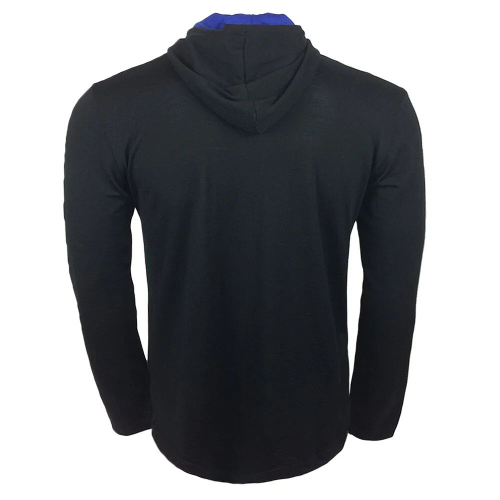 Mens SMOKIN' FZIP RUGBY KNIT HOODIE TARMAC ELECTRIC - Back.jpg