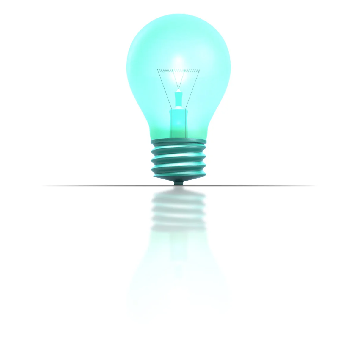 Blue lightbulb