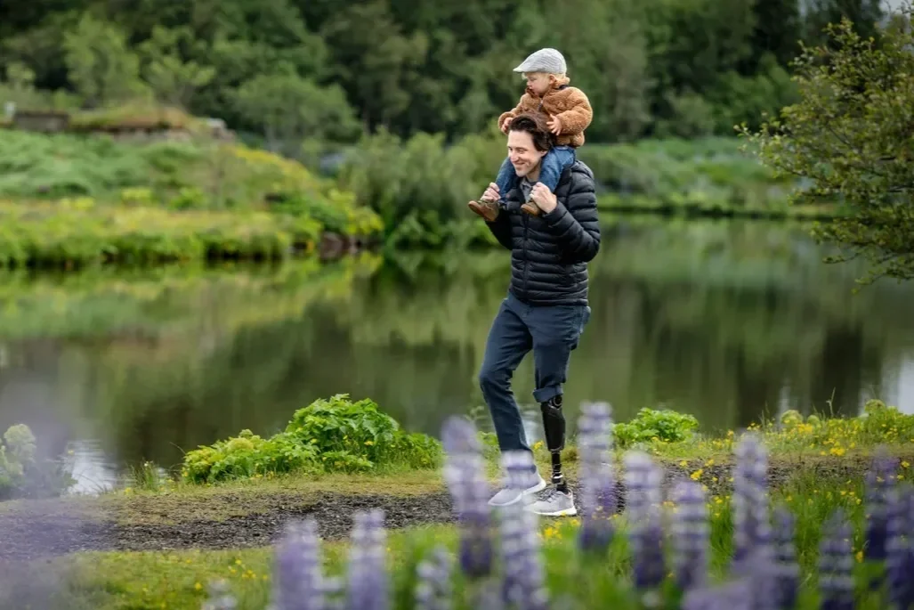 Family visit to Össur in Iceland