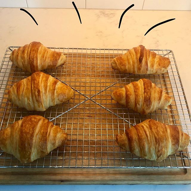 Eating a croissant made from scratch by your son, is priceless! 🥐😊🥐