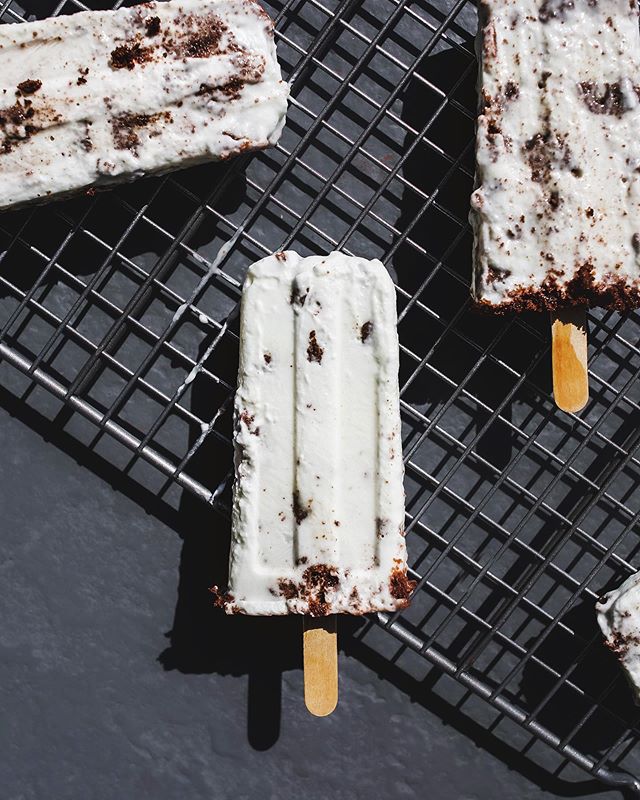 Cookies &lsquo;n Cream Popsicles, bruh. Made and shot for @partakefoods . Eaten and devoured by @hartandhighland . 🍪🍦